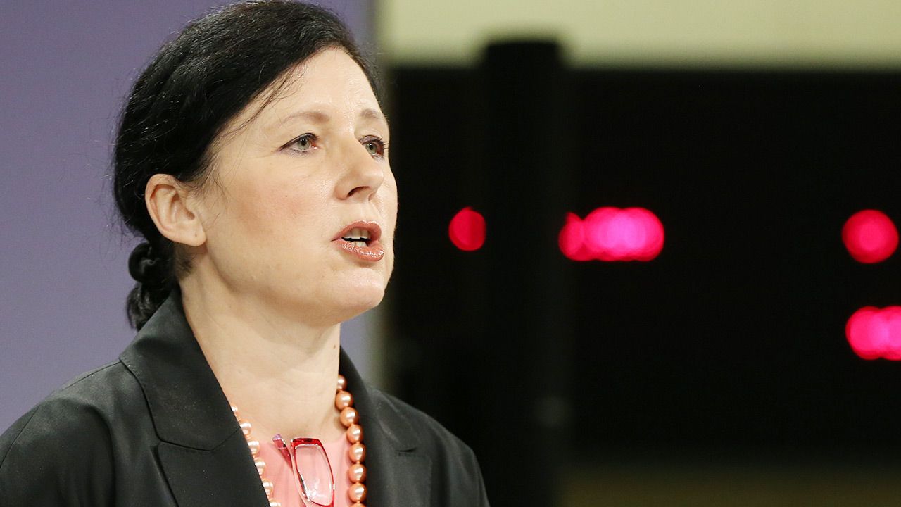 Wiceprzewodnicząca Komisji Europejskiej Vera Jourova (fot. Dursun Aydemir/Anadolu Agency via Getty Images)