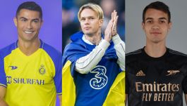 Cristiano Ronaldo, Mychajło Mudryk, Jakub Kiwior - to kilka z transferowych hitów zimy (fot. Getty)