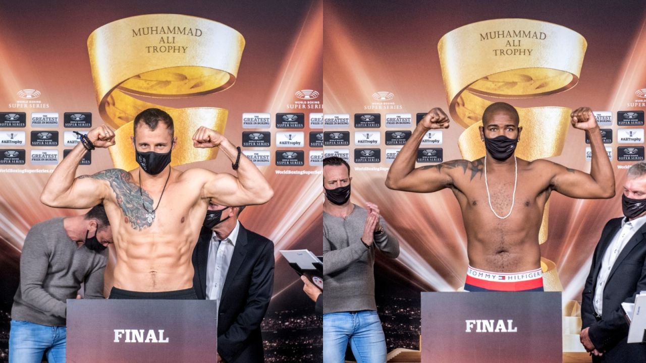Mairis Briedis i Yuniel Dorticos (fot. twitter.com/WBSuperSeries)