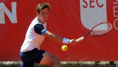 Tenis. Daniel Michalski przegrał z Kacprem Żukiem w finale Lotos PZT Polish Tour w Gdańsku (fot. PAP)