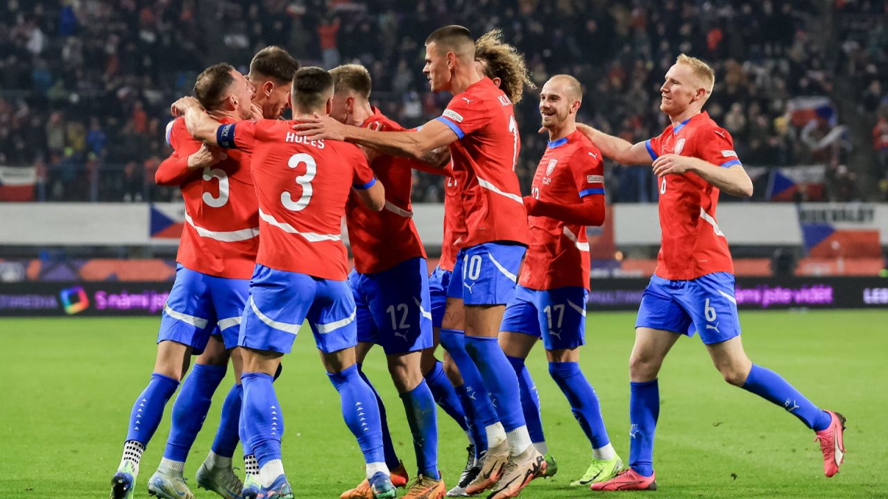 Piłkarska reprezentacja Czech (fot. PAP/EPA)