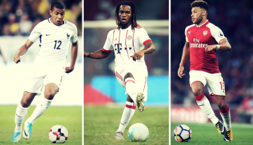 Od lewej: Kylian Mbappe, Renato Sanches i Alex Oxlade-Chamberlain (fot. Getty)