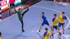 Łomża Vive Kielce - MMTS Kwidzyn (fot. TVP)