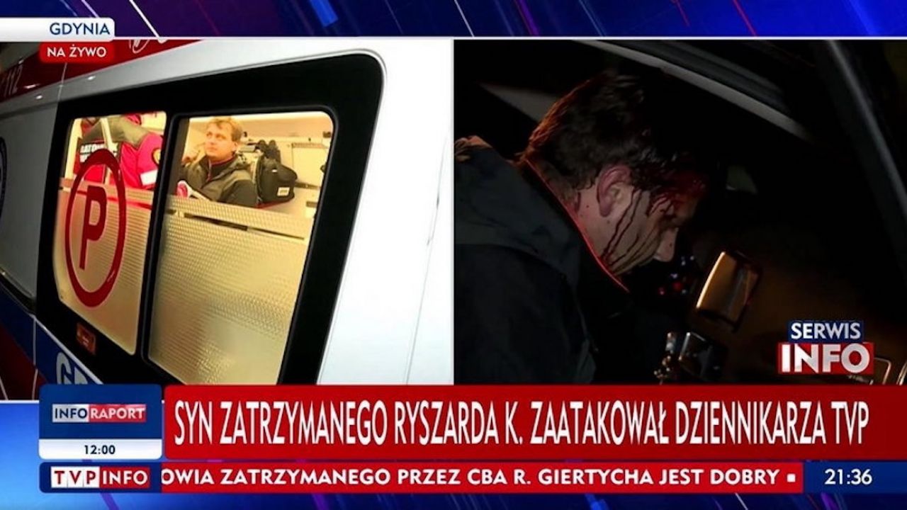 Według prokuratury, Aleksander K. groził dziennikarzowi TVP zniszczeniem sprzętu oraz pozbawieniem życia (fot. TVP Info) Według prokuratury, Aleksander K. groził dziennikarzowi TVP zniszczeniem sprzętu oraz pozbawieniem życia (fot. TVP Info)