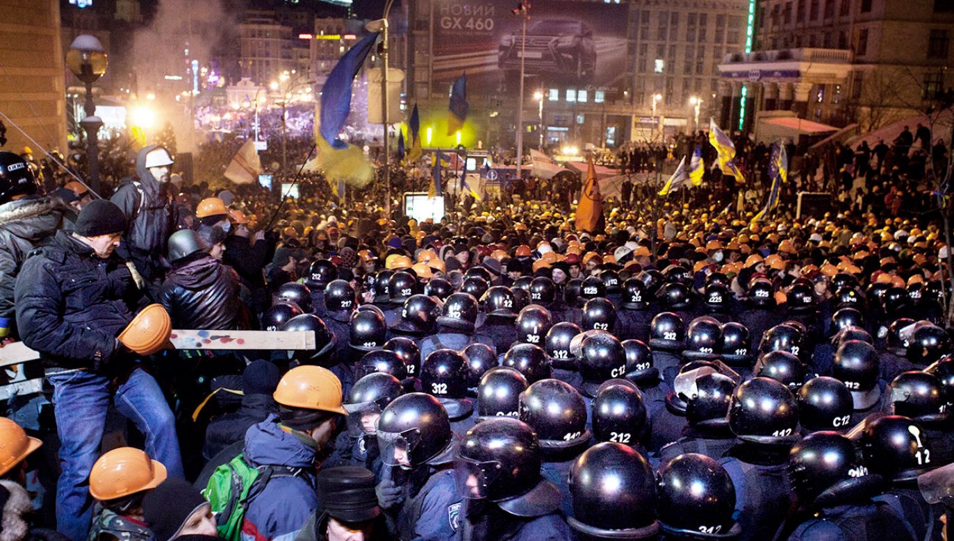 Majdan na Ukrainie(fot. Etienne De Malglaive/Getty Images)