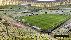 Pusty stadion Lechii Gdańsk. Kiedy otwarcie stadionów? (fot. PAP)