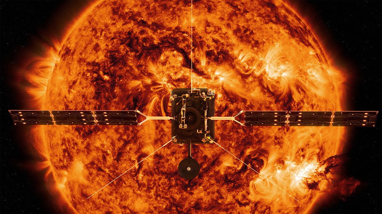 Solar Orbiter poleci w ramach misji Europejskiej Agencji Kosmicznej i amerykańskiej NASA (fot. PAP.EPA/ESA/ATG MediaLab/NASA HANDOUT)