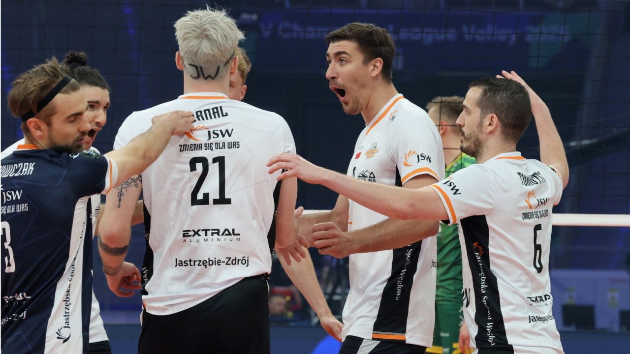 Siatkarze Jastrzębskiego Węgla brązowymi medalistami Ligi Mistrzów (fot. PAP/Marian Zubrzycki)
