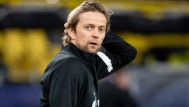 Anatolij Tymoszczuk jako asystent trenera Zenitu (fot. Getty)