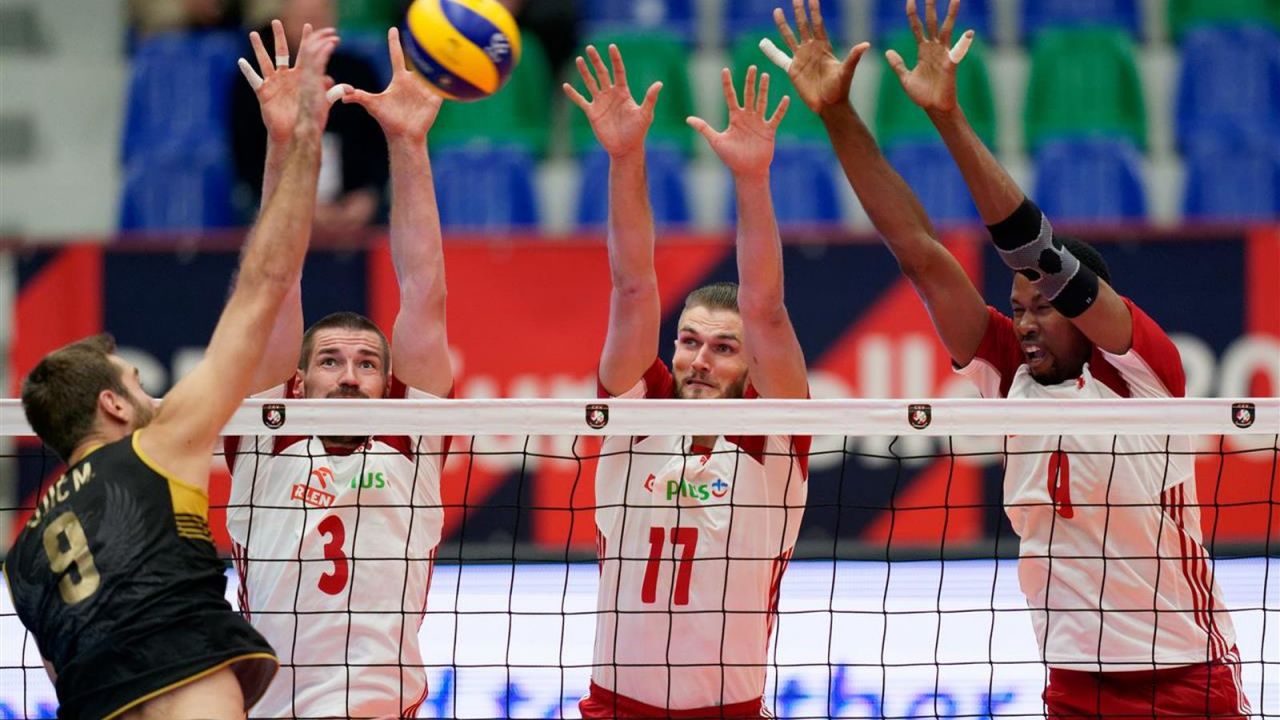 Dawid Konarski, Karol Kłos i Wilfredo Leon (fot. CEV)