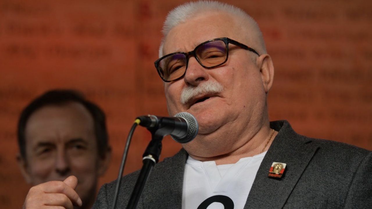 Lech Wałęsa pomieszał cytat biblijny z polskim powiedzeniemi (fot. Artur Widak/NurPhoto via Getty Images) Lech Wałęsa pomieszał cytat biblijny z polskim powiedzeniemi (fot. Artur Widak/NurPhoto via Getty Images)