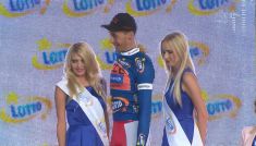 Tour de Pologne. Niebieska koszulka dla najaktywniejszego kolarza (fot. TVP)