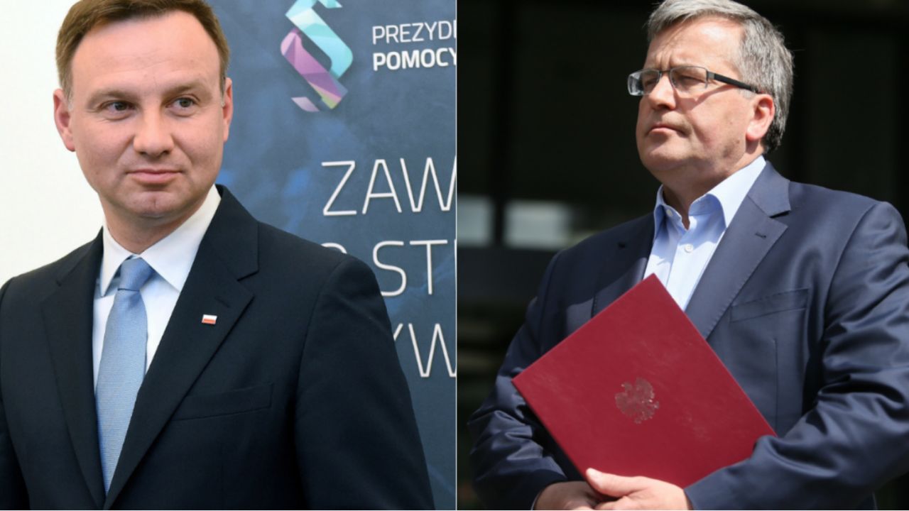 Andrzej Duda i Bronisław Komorowski (fot. PAP/Leszek Szymański/PAP/Andrzej Grygiel)