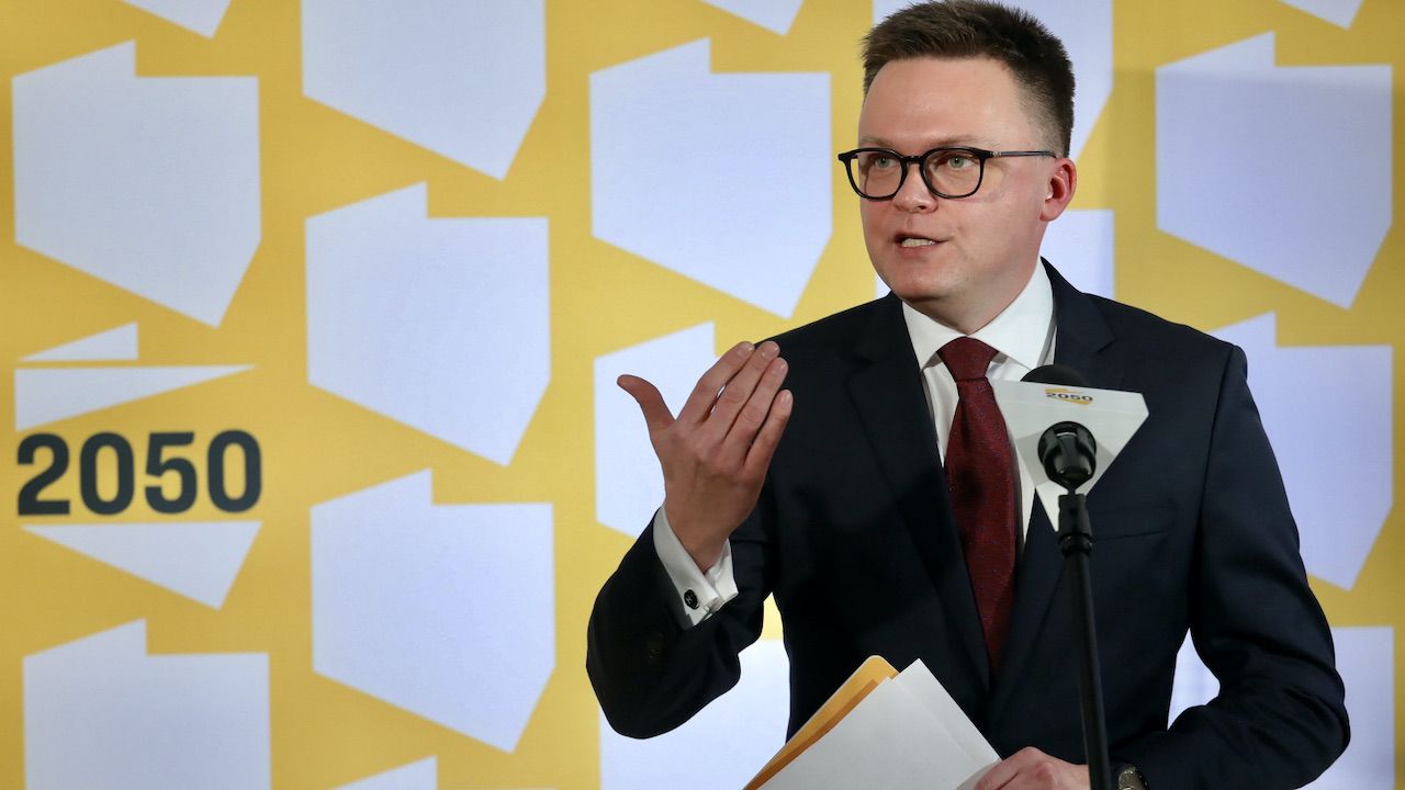 „Opowieści Hołowni są wyssane z palca” (fot. PAP/Paweł Supernak) „Opowieści Hołowni są wyssane z palca” (fot. PAP/Paweł Supernak)