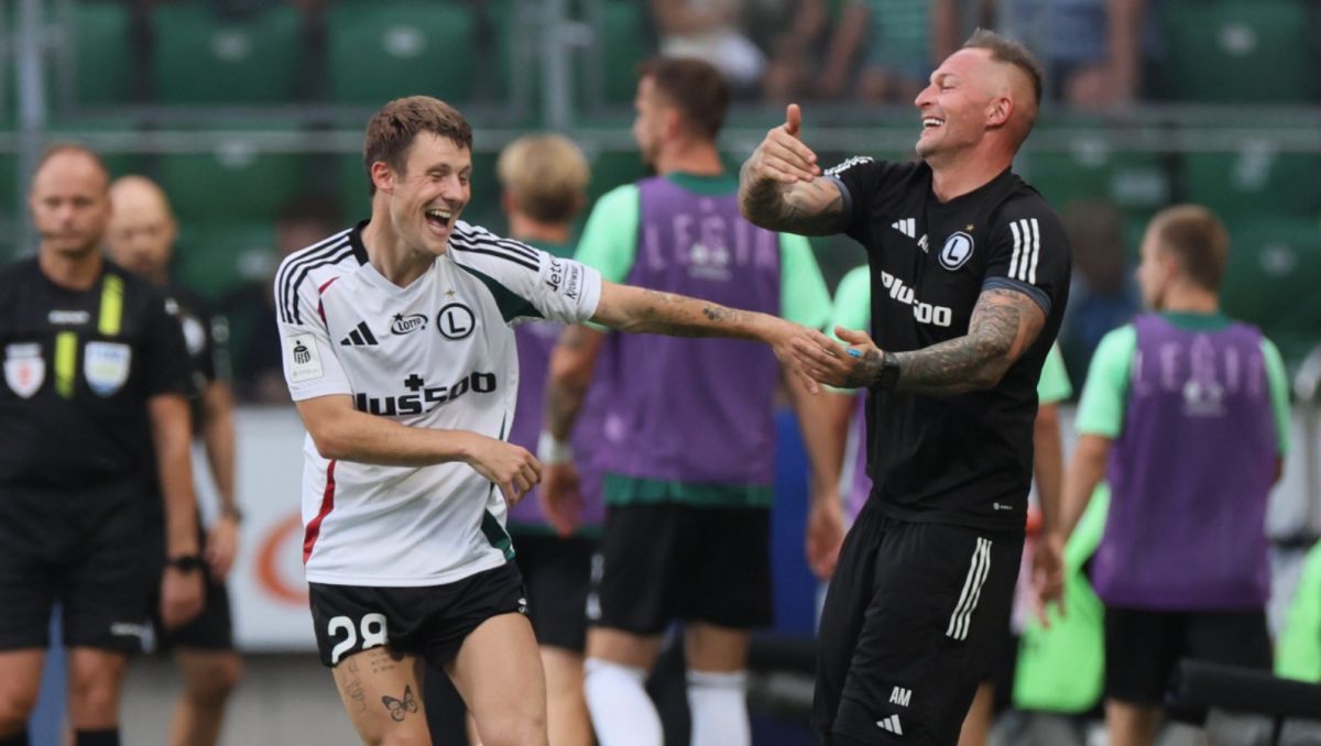 Marc Gual strzelił gola w meczu Legii Warszawa z Dritą Gniljane w Lidze Konferencji (fot: PAP)