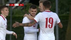 Doskonałe uderzenie Łukasza Poręby (fot. TVP)