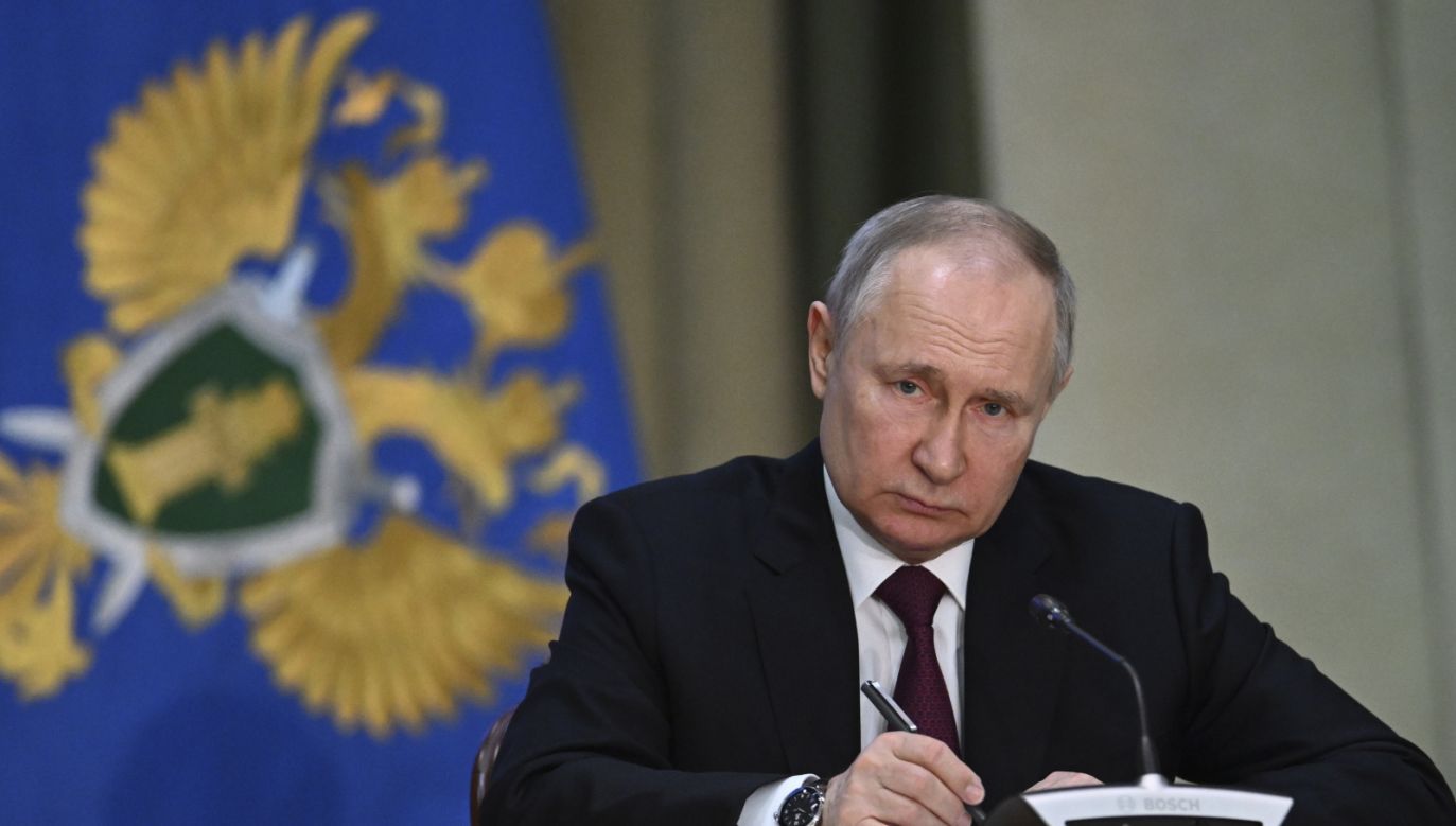 Rosyjski zbrodniarz Władimir Putin (fot. PAP/EPA)