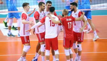 Siatkarze reprezentacji Polski (fot. PAP/Łukasz Gągulski)