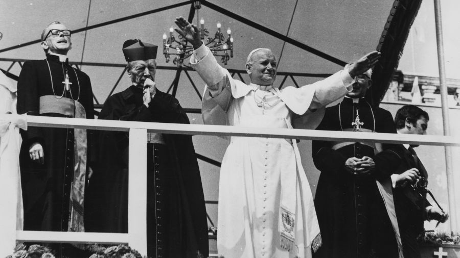 Jan Paweł II w czerwcu 1979 na Jasnej Górze. Fot. Keystone/Hulton Archive/Getty Images