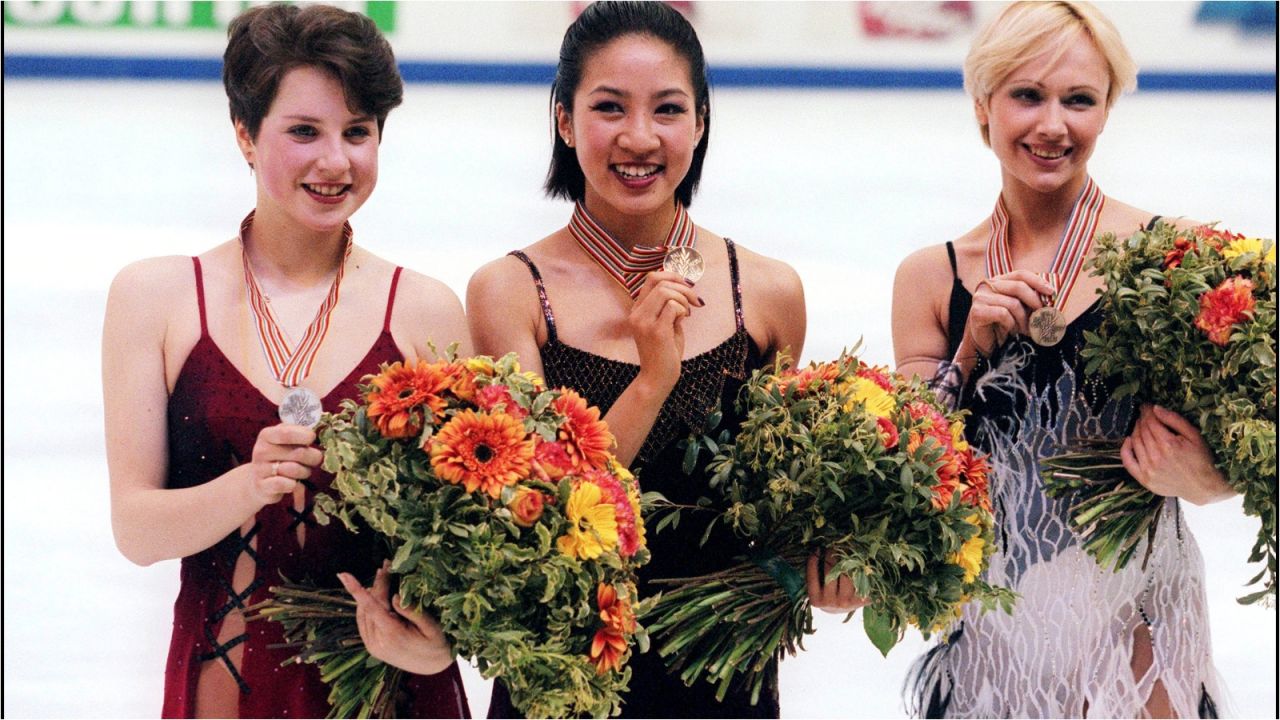 Michelle Kwan (w środku, fot. Getty Images)