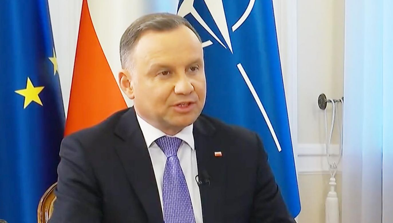 Prezydent RP Andrzej Duda (fot. TT/@DariusRochebin)