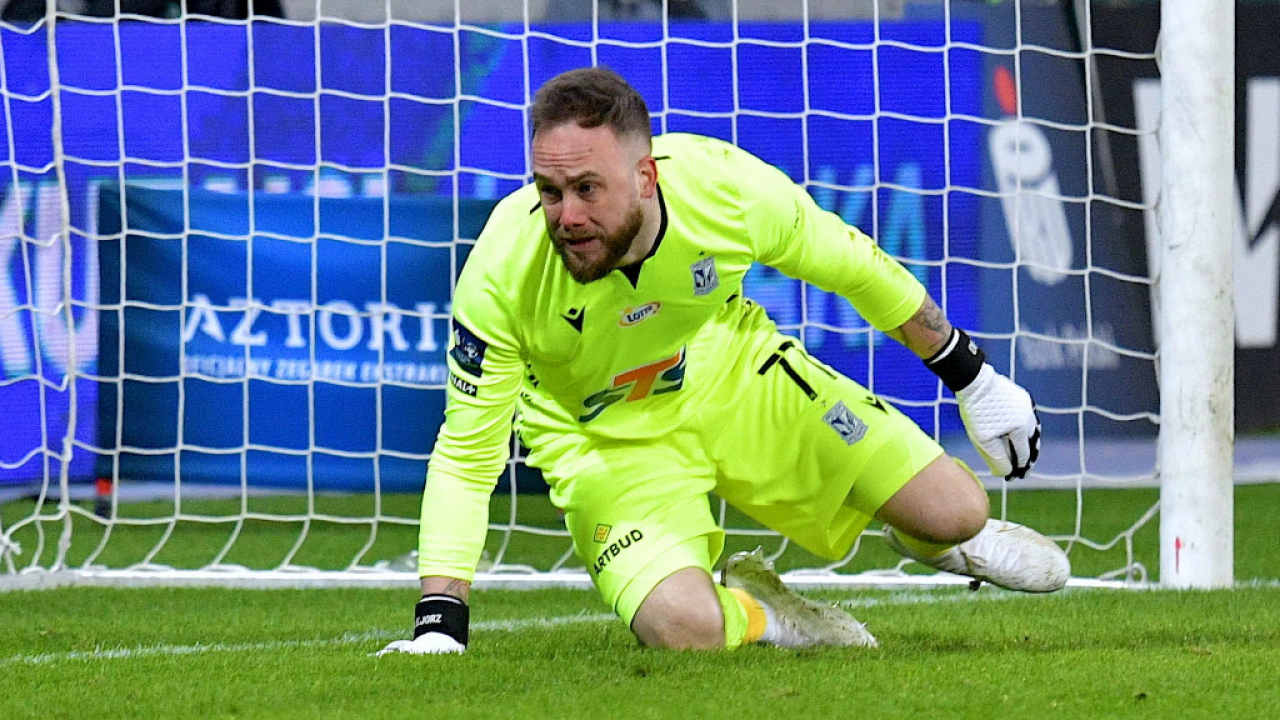 Dominik Holec w barwach Lecha Poznań (fot. PAP)
