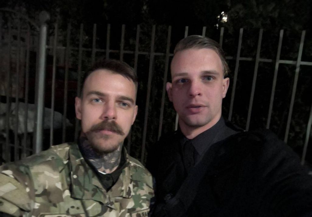 Кіт і Тэрор-машына (Фота: Полк Каліноўскага / Telegram)