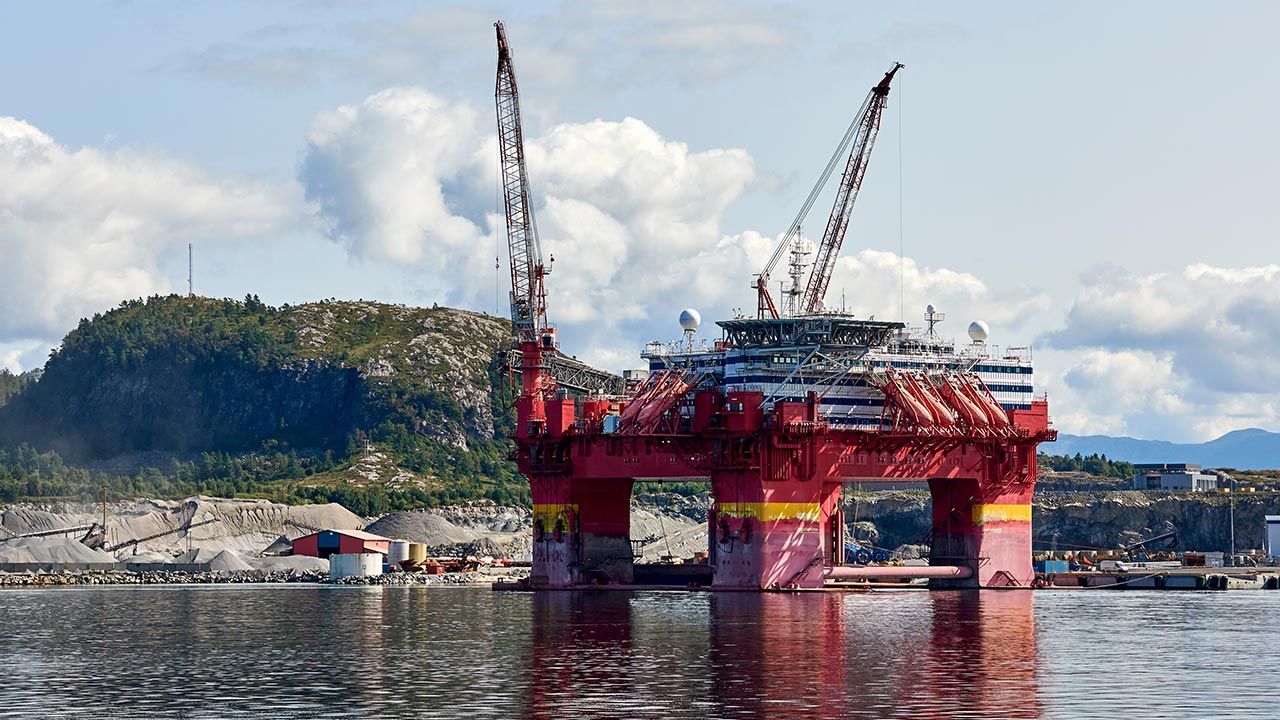 Platforma wiertnicza na Morzu Norweskim (fot. Shutterstock)