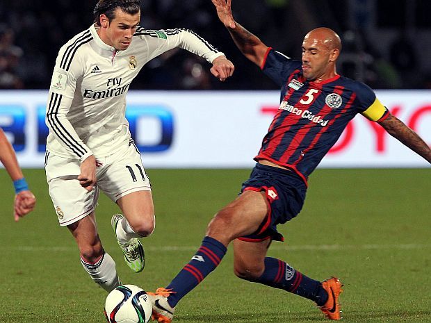 Gareth Bale (L) i Juan Mercier Gareth Bale (L) i Juan Mercier