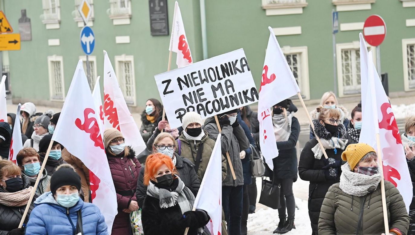 Strajk to w kapitalistycznej gospodarce normalne zjawisko (fot.  PAP/Marcin Bielecki)