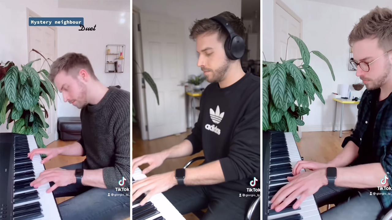 Ich wspólne muzykowanie stało się hitem na TikToku (fot. YouTube/Giorgio Lo Porto) Ich wspólne muzykowanie stało się hitem na TikToku (fot. YouTube/Giorgio Lo Porto)
