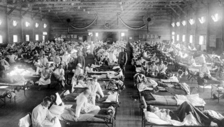 Pandemia hiszpanki w 1918 r. (fot. wikipedia.org)