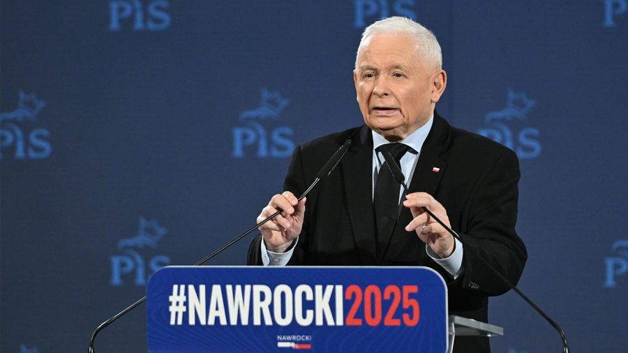 Jarosław Kaczyński w Gryfinie (fot. PAP/Marcin Bielecki)