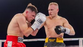 We wrześniu w Ziębicach Karol Welter wygrał z Maksymem Hardzeiką przez TKO w 9. rundzie (fot. MB promotions)