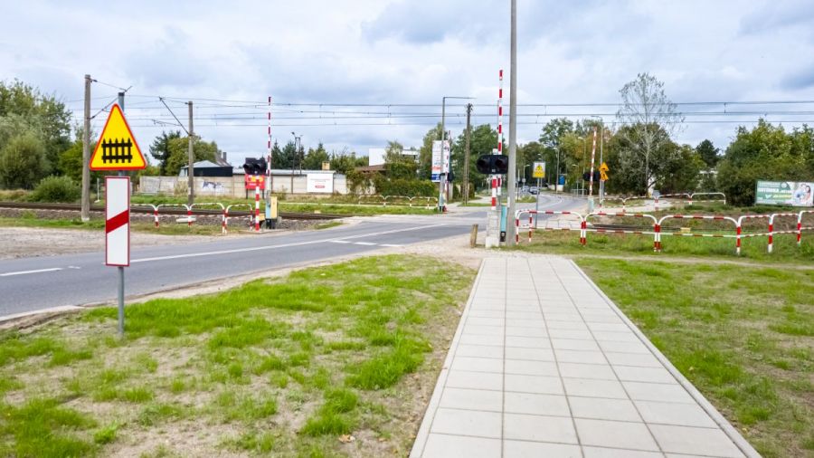 Poznań, Morasko, Jasna Rola, zamknięcie przejazdu kolejowego (fot. ZDM Poznań)