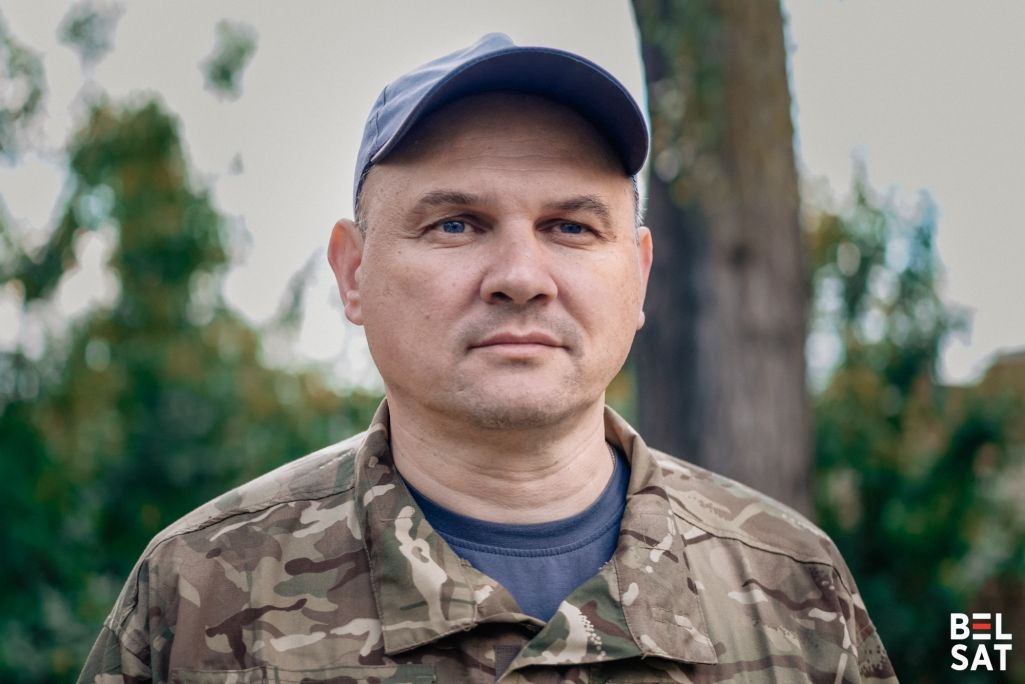 Вадзім Кабанчук. Кіеўская вобласць, Украіна. 23 траўня 2022 года. (Фота: Алесь Усцінаў / Белсат)