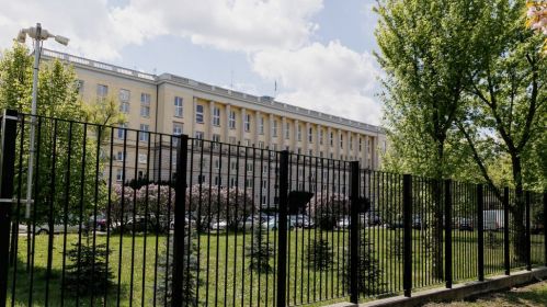 Міністэрства ўнутраных справаў і адміністравання Рэспублікі Польшча. Варшава, Польшча. 26 красавіка 2024 года. Фота: Белсат