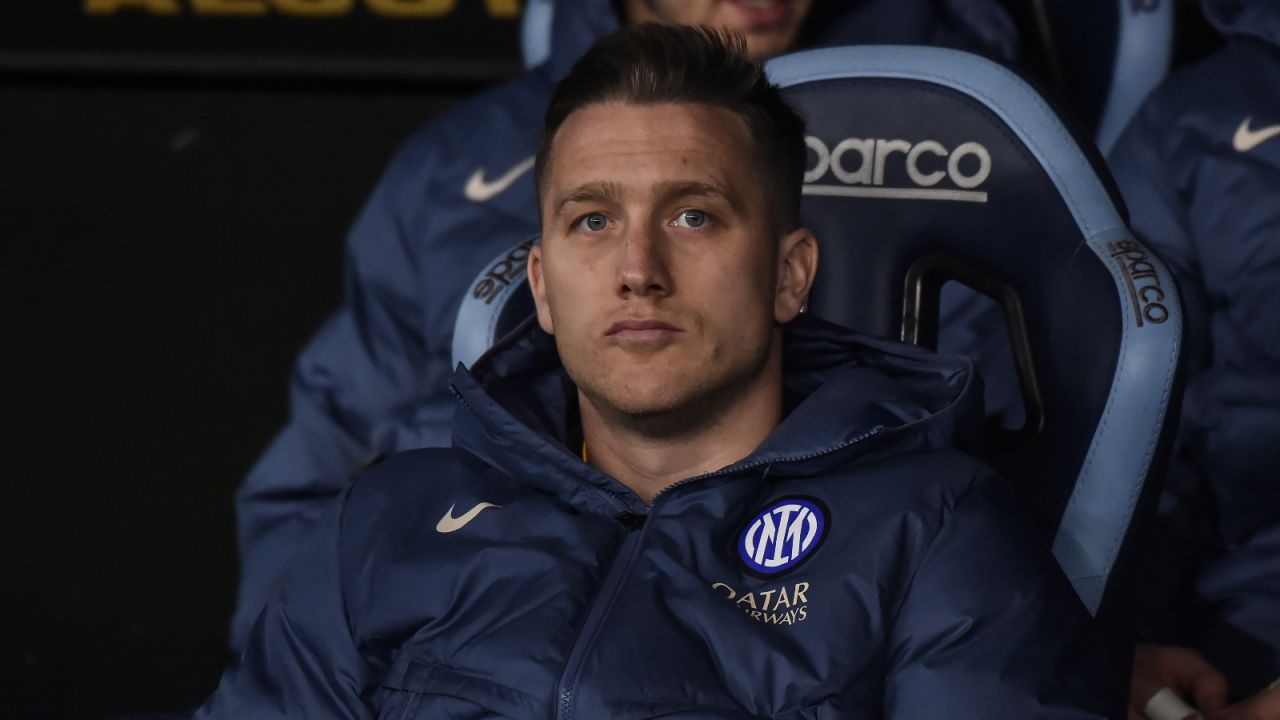 Piotr Zieliński dalej pozostaje na ogół rezerwowym Interu (fot. Getty)