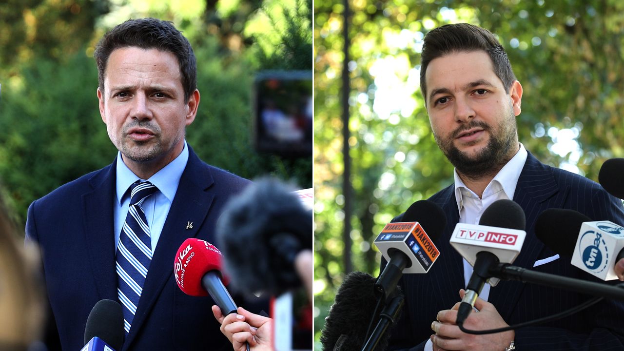 Jaki nie zgadza się na debatę z udziałem szefa sztabu Trzaskowskiego. Kandydat PO: To zwykły unik (fot. PAP/Rafał Guz/Marcin Obara) Jaki nie zgadza się na debatę z udziałem szefa sztabu Trzaskowskiego. Kandydat PO: To zwykły unik (fot. PAP/Rafał Guz/Marcin Obara)