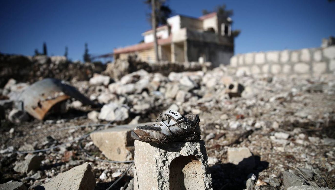Bomby beczkowe stały się jednym z symboli bestialstwa reżimu Assada (fot. Ibrahim Erikan/Anadolu Agency/Getty Images)