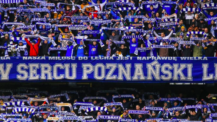  Mecz Lech Poznań - Górnik Zabrze. Protest kibiców (fot. Kibice Lecha Poznań/FB)