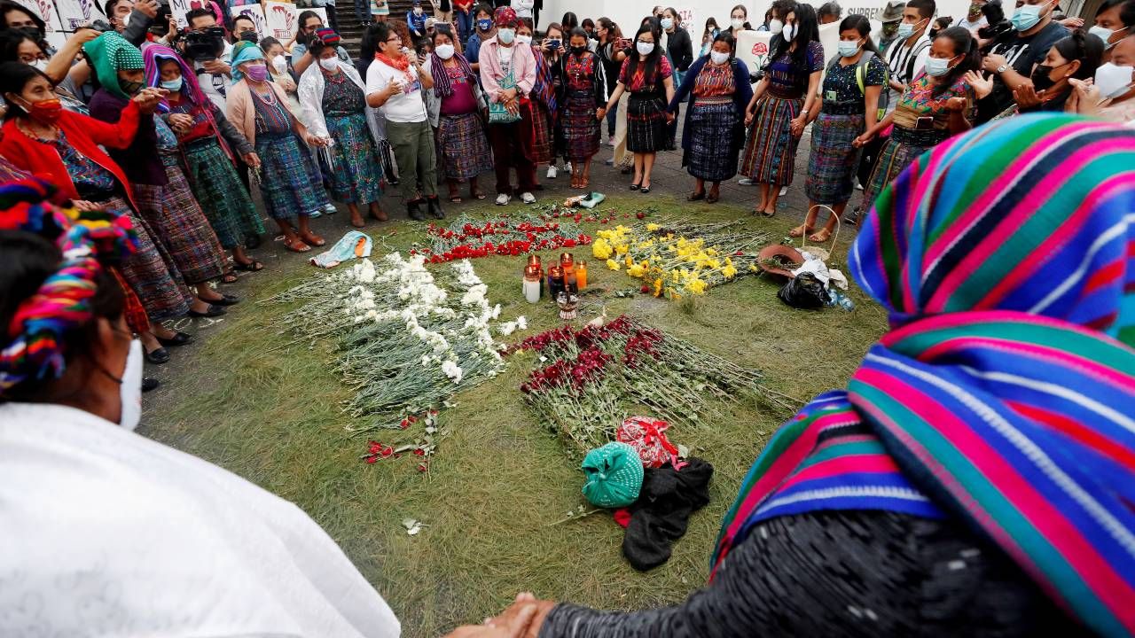 Podczas wojny domowej w Gwatemali dochodziło do zbrodni przeciwko ludzkości (fot. PAP/EPA/Esteban Biba)