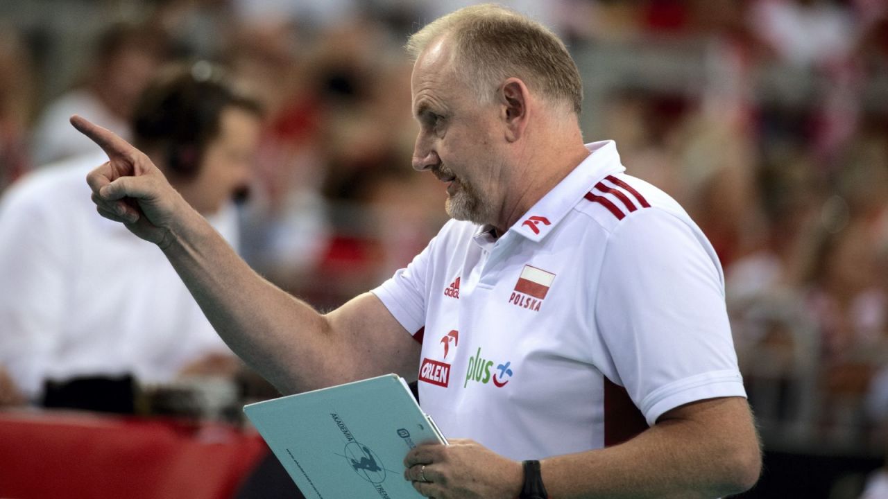 Siatkówka, mecz Polska Niemcy, trener Jacek Nawrocki ...