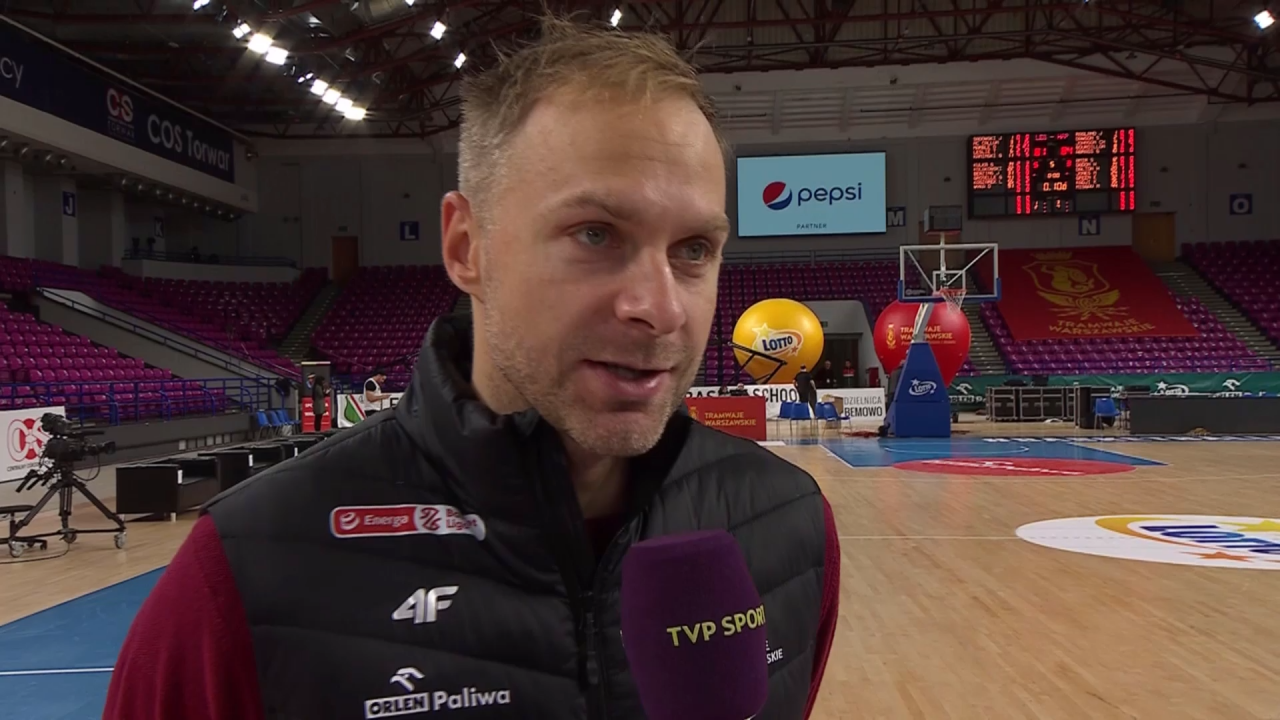 Łukasz Koszarek cieszę się z tego, jak wyglądaliśmy z Hapoelem TVP SPORT