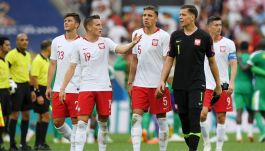 Piłkarze reprezentacji Polski po porażce z Senegalem na MŚ 2018 (fot. Getty Images)