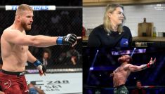 Jan Błachowicz, Conor Mcgregor, Dorota Jurkowska (fot. Getty Images/TVP Sport)