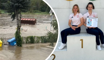 Anna i Katarzyna Węgrzyn kilka tygodni temu rywalizowały na igrzyskach olimpijskich. Teraz mierzą się ze skutkami powodzi (fot. Archiwum prywatne sióstr Węgrzyn)