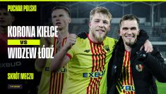 Korona Kielce – Widzew Łódź. Puchar Polski, 1/8 finału (fot. TVP SPORT)