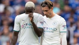 Benjamin Mendy (od lewej) może mieć poważne kłopoty (fot. Getty Images)