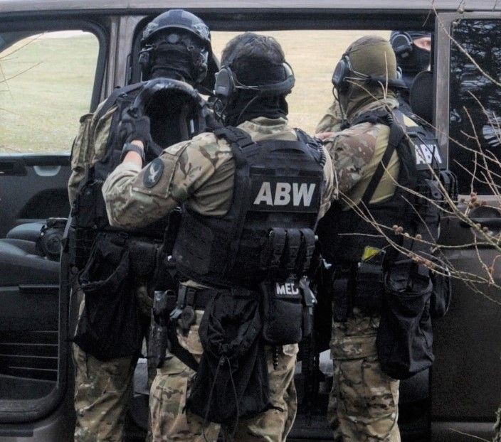 Працаўнікі Агенцтва ўнутранай бяспекі Польшчы. (Фота: abw.gov.pl)